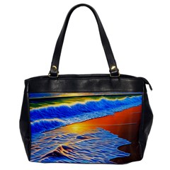 Summer Sunset At The Beach Oversize Office Handbag by GardenOfOphir