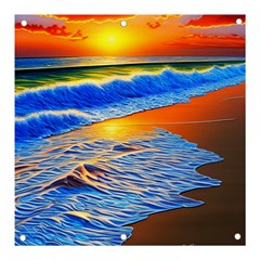 Summer Sunset At The Beach Banner And Sign 3  X 3 