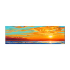 Golden Sunsets Over The Ocean Sticker Bumper (100 Pack) by GardenOfOphir