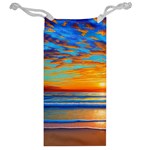 Golden Sunsets Over The Ocean Jewelry Bag Back