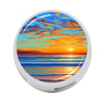 Golden Sunsets Over The Ocean 4-Port USB Hub (One Side) Front