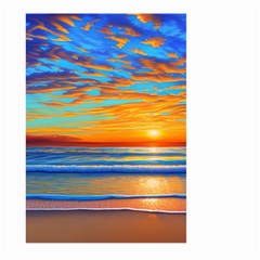 Golden Sunsets Over The Ocean Large Garden Flag (two Sides)