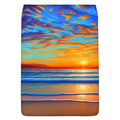 Golden Sunsets Over The Ocean Removable Flap Cover (l) by GardenOfOphir