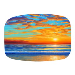 Golden Sunsets Over The Ocean Mini Square Pill Box by GardenOfOphir