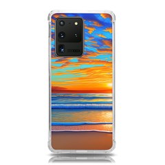 Golden Sunsets Over The Ocean Samsung Galaxy S20 Ultra 6 9 Inch Tpu Uv Case