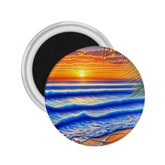 Summer Sunset Surf 2 25  Magnets by GardenOfOphir