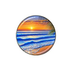 Summer Sunset Surf Hat Clip Ball Marker by GardenOfOphir