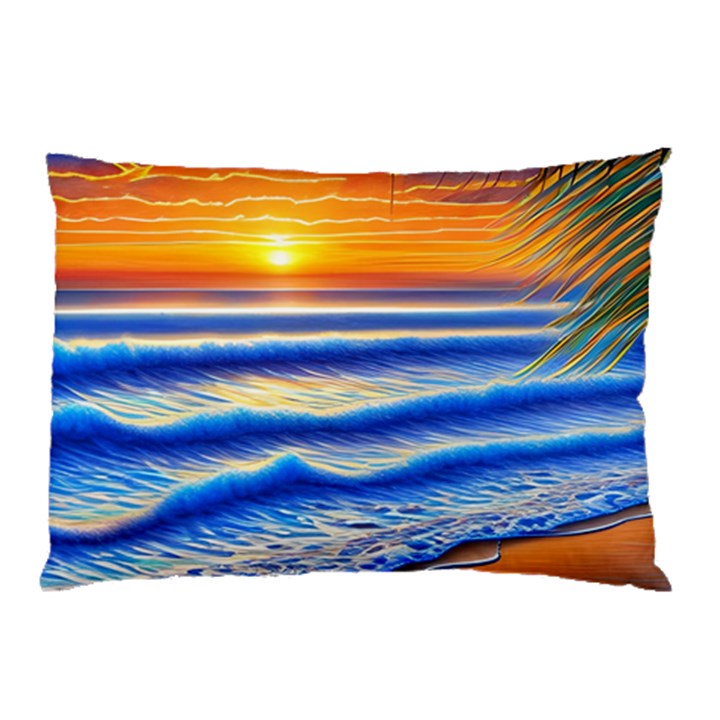 Summer Sunset Surf Pillow Case