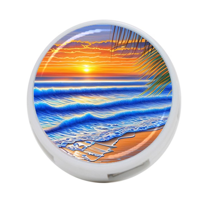 Summer Sunset Surf 4-Port USB Hub (Two Sides)