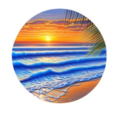 Summer Sunset Surf Mini Round Pill Box (pack Of 5) by GardenOfOphir