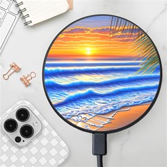 Summer Sunset Surf Wireless Fast Charger(black)