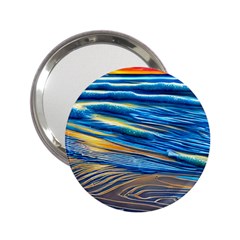 Waves Crashing On The Shore 2 25  Handbag Mirrors by GardenOfOphir