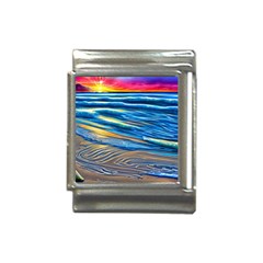 Waves Crashing On The Shore Italian Charm (13mm) by GardenOfOphir