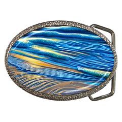 Waves Crashing On The Shore Belt Buckles by GardenOfOphir