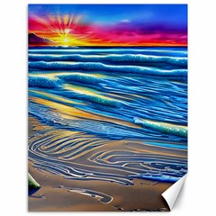 Waves Crashing On The Shore Canvas 18  X 24  by GardenOfOphir