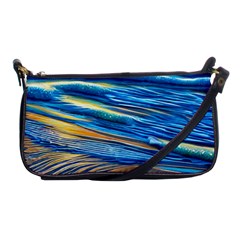 Waves Crashing On The Shore Shoulder Clutch Bag by GardenOfOphir