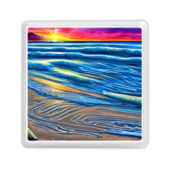 Waves Crashing On The Shore Memory Card Reader (square) by GardenOfOphir