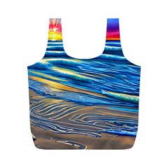 Waves Crashing On The Shore Full Print Recycle Bag (m) by GardenOfOphir