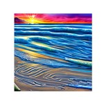 Waves Crashing On The Shore Square Satin Scarf (30  x 30 ) Front