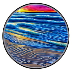 Waves Crashing On The Shore Wireless Fast Charger(black) by GardenOfOphir