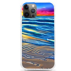 Waves Crashing On The Shore Iphone 12 Pro Max Tpu Uv Print Case