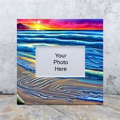 Waves Crashing On The Shore White Box Photo Frame 4  X 6  by GardenOfOphir