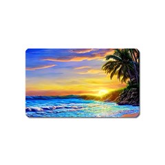 Sunrise At The Beach Magnet (name Card) by GardenOfOphir