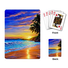 Sunrise At The Beach Playing Cards Single Design (rectangle) by GardenOfOphir