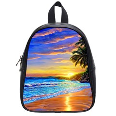 Sunrise At The Beach School Bag (small) by GardenOfOphir