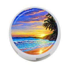 Sunrise At The Beach 4-port Usb Hub (two Sides) by GardenOfOphir