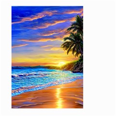 Sunrise At The Beach Large Garden Flag (two Sides) by GardenOfOphir