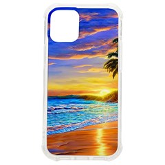 Sunrise At The Beach Iphone 12 Mini Tpu Uv Print Case	 by GardenOfOphir