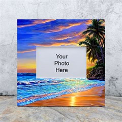 Sunrise At The Beach White Box Photo Frame 4  X 6  by GardenOfOphir