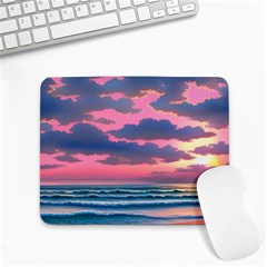 Sunset Over The Beach Small Mousepad by GardenOfOphir