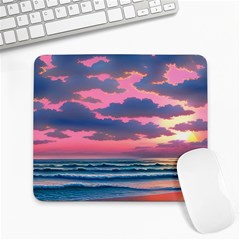 Sunset Over The Beach Large Mousepad by GardenOfOphir