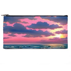 Sunset Over The Beach Pencil Case by GardenOfOphir