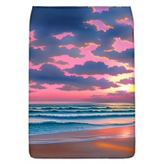 Sunset Over The Beach Removable Flap Cover (l) by GardenOfOphir