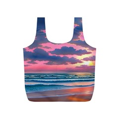 Sunset Over The Beach Full Print Recycle Bag (s) by GardenOfOphir