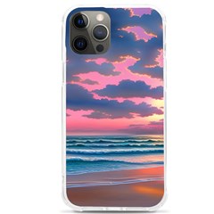 Sunset Over The Beach Iphone 12 Pro Max Tpu Uv Print Case