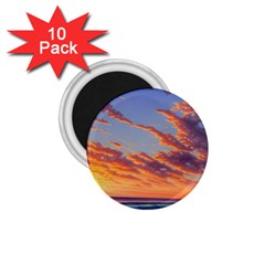 Summer Sunset Over Beach 1 75  Magnets (10 Pack)  by GardenOfOphir