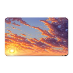 Summer Sunset Over Beach Magnet (rectangular) by GardenOfOphir