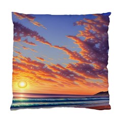 Summer Sunset Over Beach Standard Cushion Case (two Sides) by GardenOfOphir