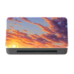 Summer Sunset Over Beach Memory Card Reader With Cf