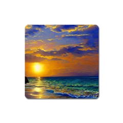 Nature Sunset Square Magnet by GardenOfOphir