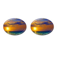 Nature Sunset Cufflinks (oval) by GardenOfOphir