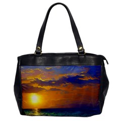 Nature Sunset Oversize Office Handbag by GardenOfOphir