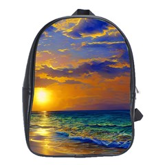 Nature Sunset School Bag (xl) by GardenOfOphir