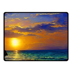 Nature Sunset Fleece Blanket (small) by GardenOfOphir