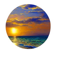 Nature Sunset Mini Round Pill Box by GardenOfOphir