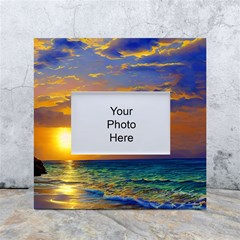 Nature Sunset White Box Photo Frame 4  X 6  by GardenOfOphir